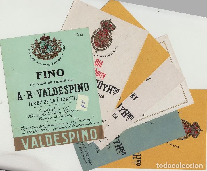 Etiquetas antiguas: VALDESPINO JEREZ, -ETIQUETA VINO . VER FOTOS