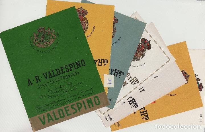 &Eacute;tiquettes anciennes: VALDESPINO JEREZ, -ETIQUETA VINO . VER FOTOS