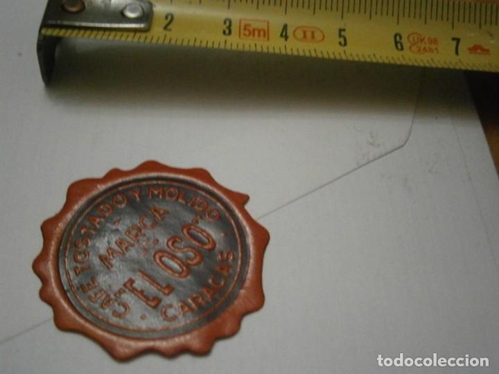Etiquetas antiguas: ETIQUETA PUBLICITARIA A&Ntilde;OS 40/50, CAFE TOSTADO EL GRANO MARCA EL OSO (BRAZIL)