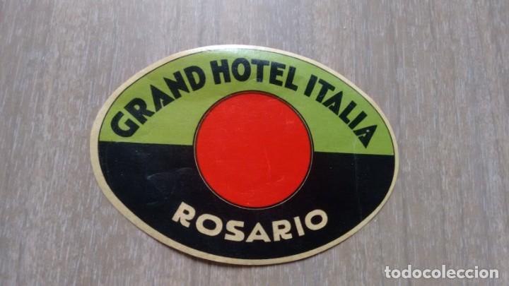 Etiquetas antiguas: ETIQUETA HOTEL - ITALIA -