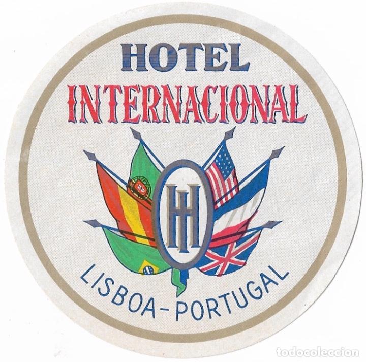 Etiquetas antiguas: ETIQUETA HOTEL INTERNACIONAL - LISBOA (PORTUGAL)