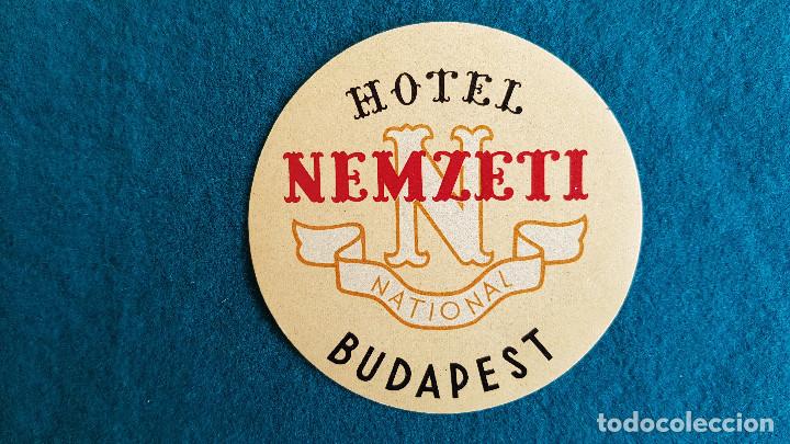 Etiquetas antiguas: ETIQUETA HOTEL NEMZETI NATIONAL BUDAPEST - HUNGRIA