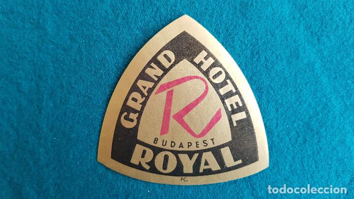 Etiquetas antiguas: ETIQUETA GRAND HOTEL ROYAL BUDAPEST - HUNGRIA