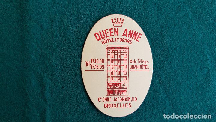 Etiquetas antiguas: ETIQUETA HOTEL QUEEN ANNE BRUXELLES - BELGICA