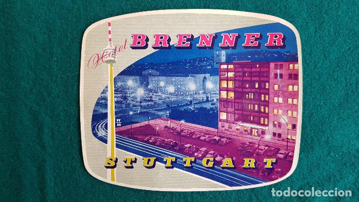 Etiquetas antiguas: ETIQUETA HOTEL BRENNER STUTTGART - ALEMANIA