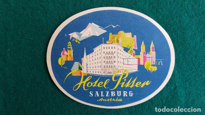 Etiquetas antiguas: ETIQUETA HOTEL PITTER SALZBURG - AUSTRIA