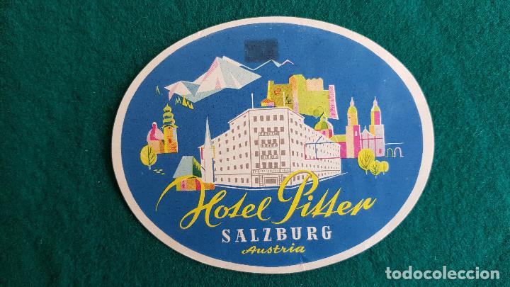 Etiquetas antiguas: ETIQUETA HOTEL PITTER SALZBURG - AUSTRIA