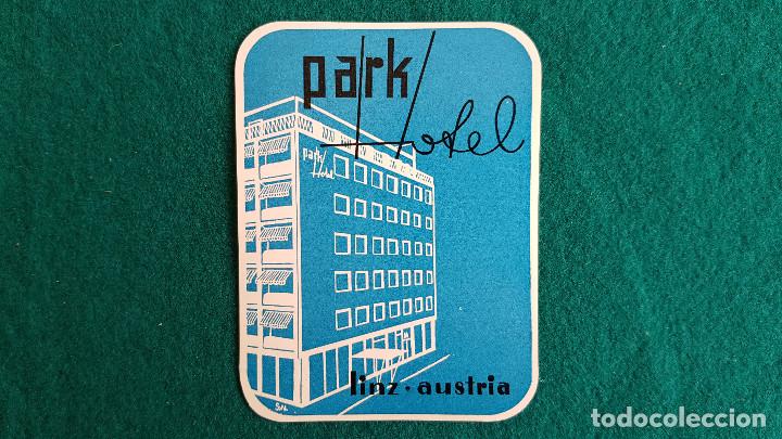 Etiquetas antiguas: ETIQUETA PARK HOTEL LINZ - AUSTRIA