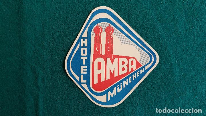 Etiquetas antiguas: ETIQUETA HOTEL AMBA M&Uuml;NCHEN - ALEMANIA