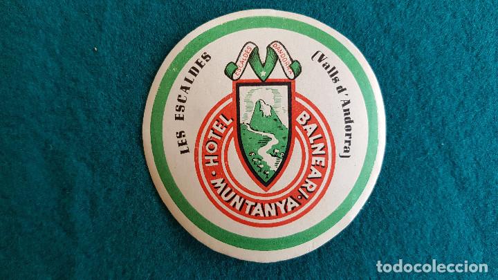 Etiquetas antiguas: ETIQUETA HOTEL BALNEARI MUNTANYA LES ESCALDES - ANDORRA