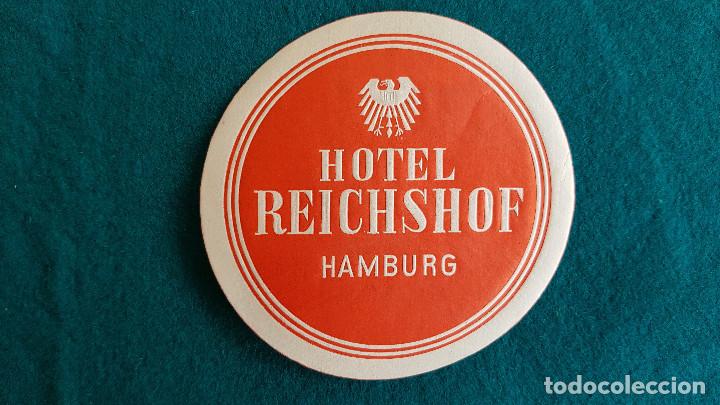 Etiquetas antiguas: ETIQUETA HOTEL REICHSHOF HAMBURG - ALEMANIA