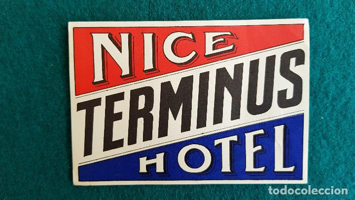 Etiquetas antiguas: ETIQUETA NICE TERMINUS HOTEL - FRANCIA