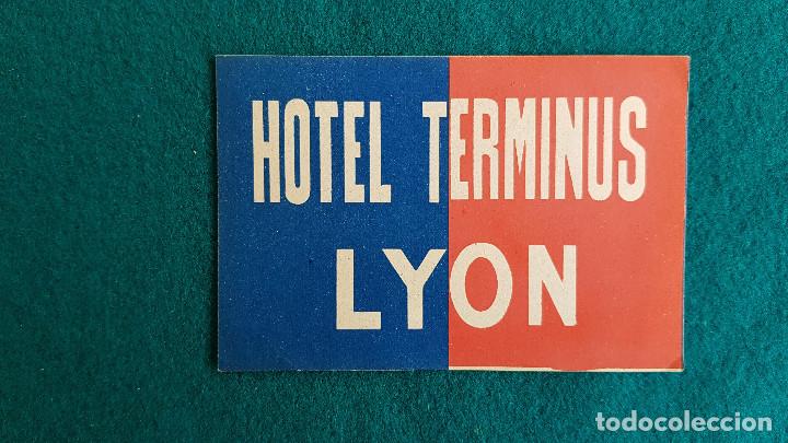 Etiquetas antiguas: ETIQUETA HOTEL TERMINUS LYON - FRANCIA