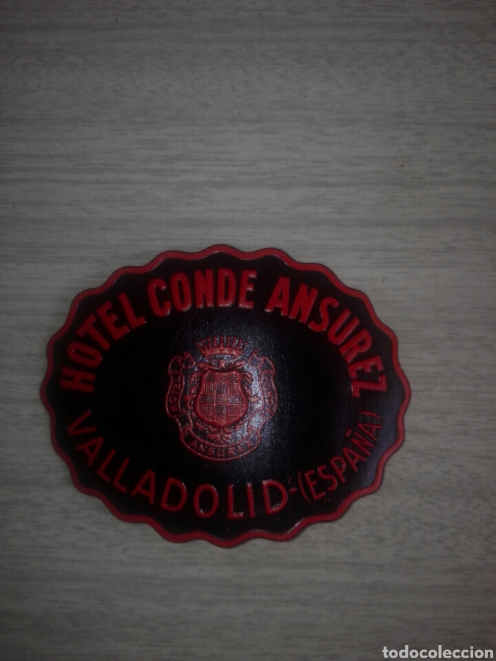 Etiquetas antiguas: Etiqueta hotel conde ansurez valladolid