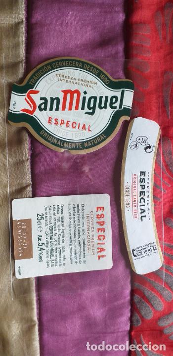 Etiquetas antiguas: CERVEZA-V9ET-4-ETIQUETAS-SAN MIGUEL-ESPECIAL.