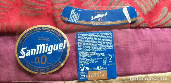 Etiquetas antiguas: CERVEZA-V9ET-4-ETIQUETAS-SAN MIGUEL-0,0