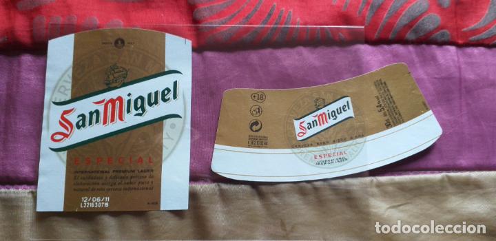 Etiquetas antiguas: CERVEZA-V9ET-4-ETIQUETAS-SAN MIGUEL-ESPECIAL.