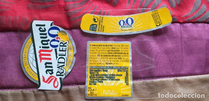 Etiquetas antiguas: CERVEZA-V9ET-4-ETIQUETAS-SAN MIGUEL-RADLER,0,0