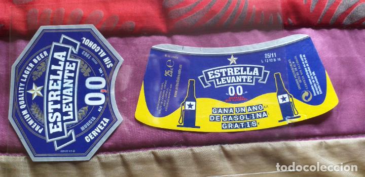 Etiquetas antiguas: CERVEZA-V9ET-4-ETIQUETAS-ESTRELLA LEVANTE-0,0