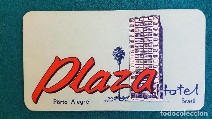 Etiquetas antiguas: ETIQUETA HOTEL PLAZA PORTO ALEGRE - BRASIL