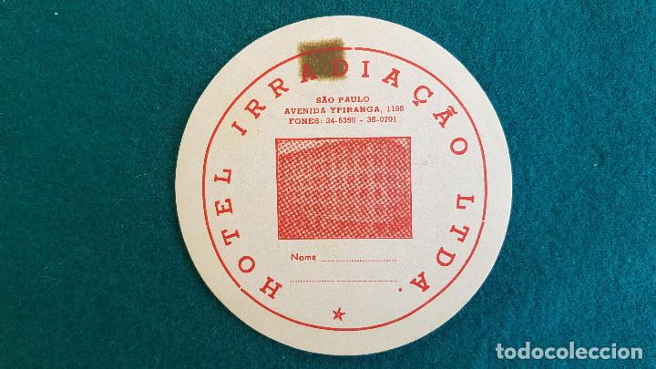 Etiquetas antiguas: ETIQUETA HOTEL IRRADIA&ccedil;AO LTDA. SAO PAULO - BRASIL