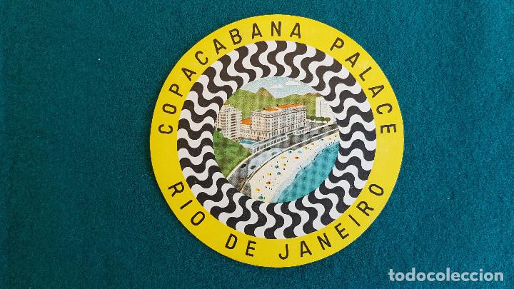 Etiquetas antiguas: ETIQUETA HOTEL COPACABANA PALACE RIO DE JANEIRO - BRASIL