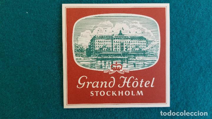 Etiquetas antiguas: ETIQUETA GRAND HOTEL STOCKHOLM - SUECIA (ESTOCOLMO)