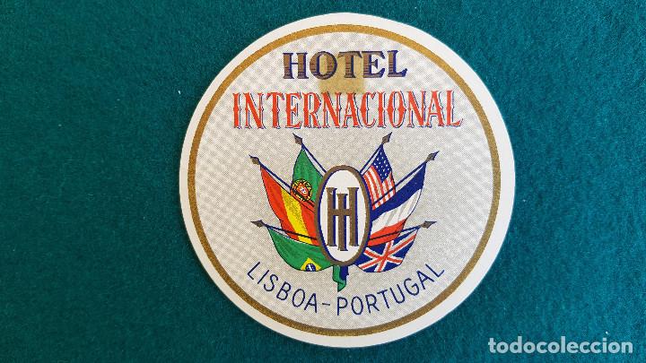 Etiquetas antiguas: ETIQUETA HOTEL INTERNACIONAL LISBOA - PORTUGAL