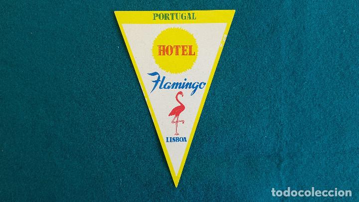 Etiquetas antiguas: ETIQUETA HOTEL FLAMINGO LISBOA - PORTUGAL