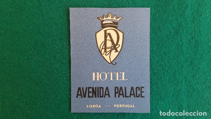 Etiquetas antiguas: ETIQUETA HOTEL AVENIDA PALACE LISBOA - PORTUGAL