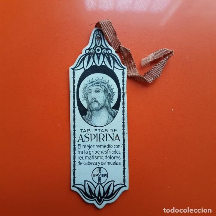 Etiquetas antiguas: PROPAGANDA DE ASPIRINA. CARTULINA. 9 X 3 CMS