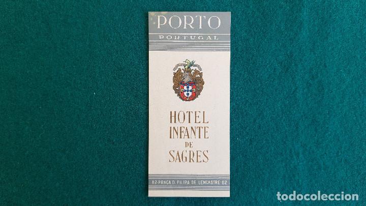 Etiquetas antiguas: ETIQUETA HOTEL INFANTE DE SAGRES - PORTUGAL