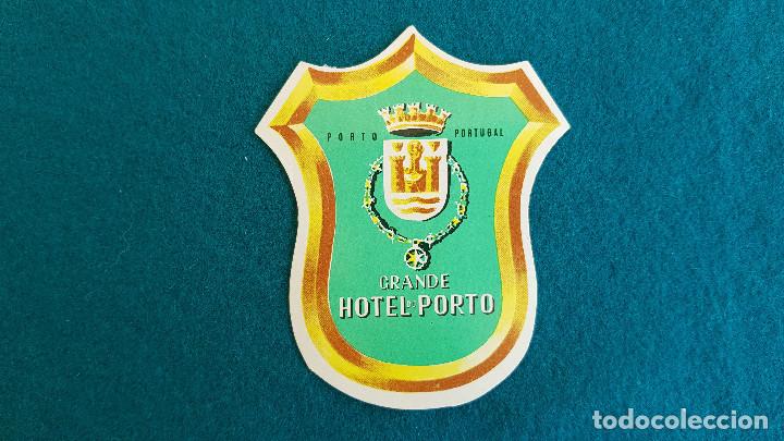 Etiquetas antiguas: ETIQUETA GRANDE HOTEL DO PORTO - PORTUGAL