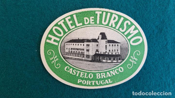 Etiquetas antiguas: ETIQUETA HOTEL DE TURISMO CASTELO BRANCO - PORTUGAL