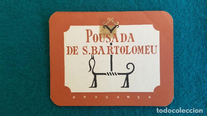 Etiquetas antiguas: ETIQUETA HOTEL POUSADA DE S. BARTOLOMEU BRAGAN&Ccedil;A - PORTUGAL
