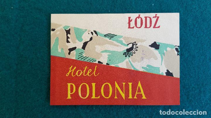 Etiquetas antiguas: ETIQUETA HOTEL LODZ - POLONIA