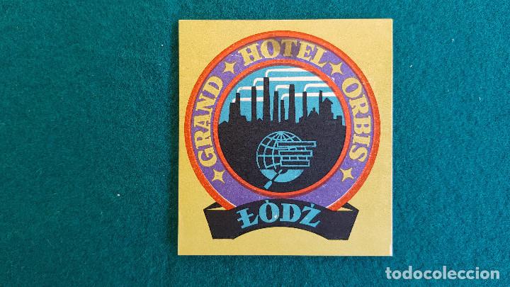 Etiquetas antiguas: ETIQUETA GRAND HOTEL ORBIS LODZ - POLONIA
