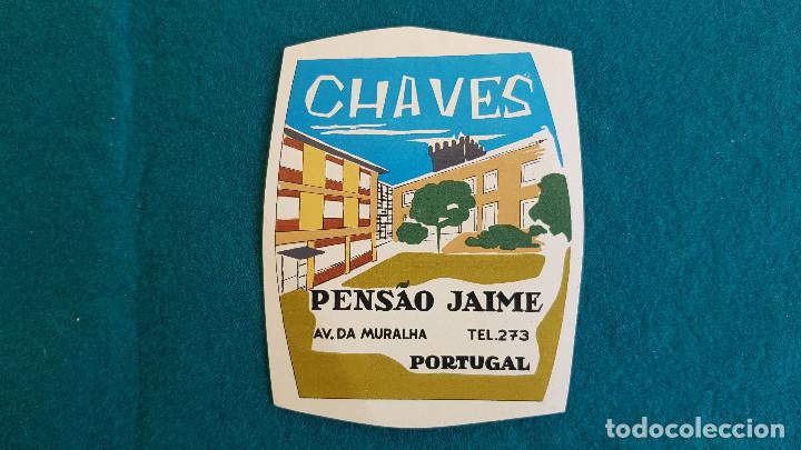 Etiquetas antiguas: ETIQUETA HOTEL PENSAO JAIME CHAVES - PORTUGAL