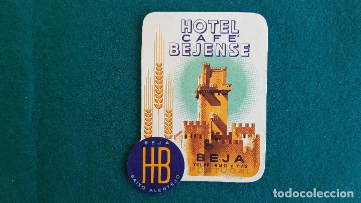 Etiquetas antiguas: ETIQUETA HOTEL CAFE BEJENSE BEJA - PORTUGAL