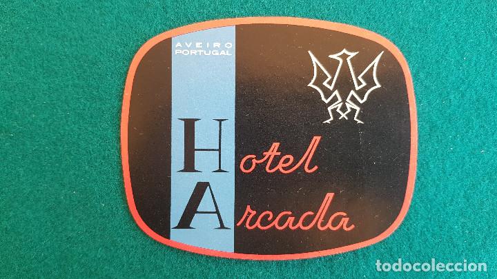 Etiquetas antiguas: ETIQUETA HOTEL ARCADA AVEIRO - PORTUGAL