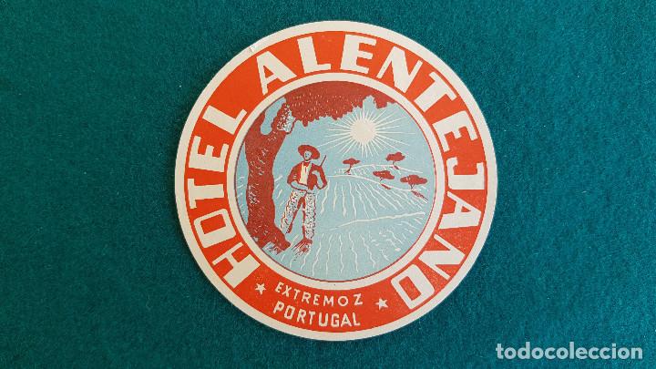 Etiquetas antiguas: ETIQUETA HOTEL ALENTEJANO EXTREMOZ - PORTUGAL