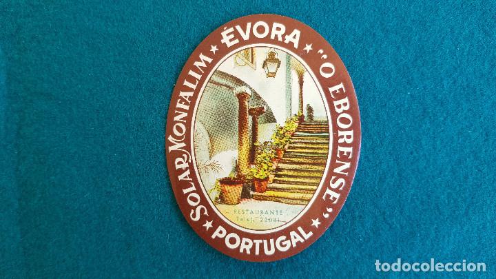 Etiquetas antiguas: ETIQUETA HOTEL SOLAR MONFALIMO O EBORENSE EVORA - PORTUGAL