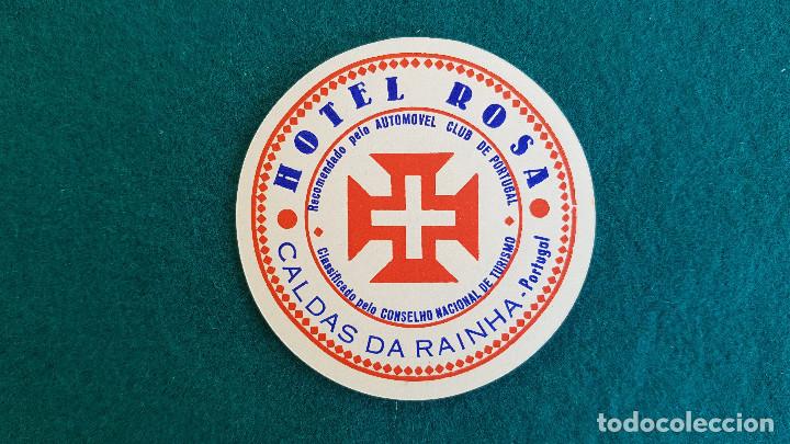 Etiquetas antiguas: ETIQUETA HOTEL ROSA CALDAS DA RAINHA - PORTUGAL