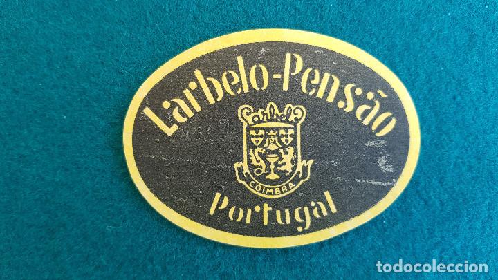 Etiquetas antiguas: ETIQUETA HOTEL LARBELO PENSAO COIMBRA - PORTUGAL