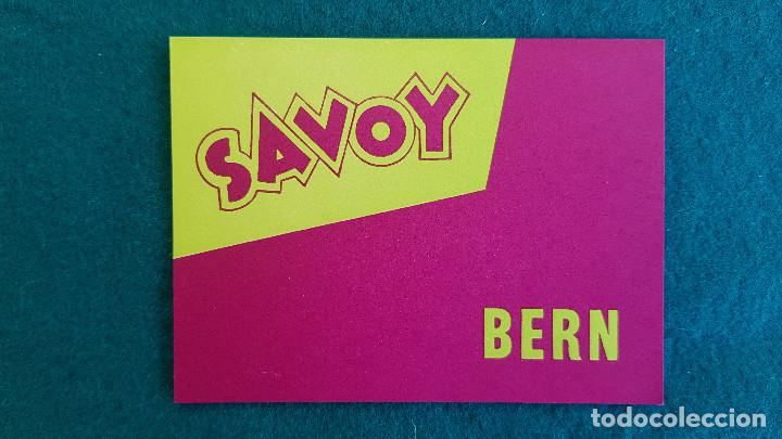 Etiquetas antiguas: ETIQUETA HOTEL SAVOY BERN - SUIZA