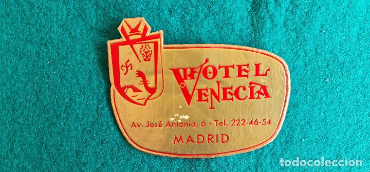Etiquetas antiguas: ETIQUETA HOTEL VENECIA MADRID - ESPA&Ntilde;A