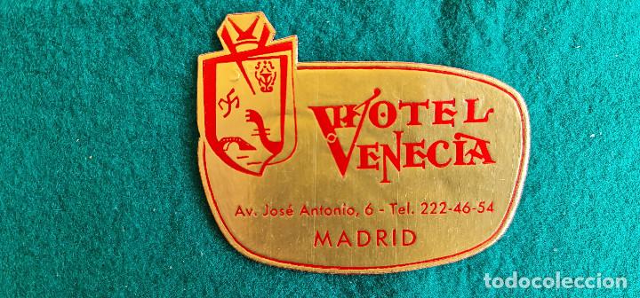 Etiquetas antiguas: ETIQUETA HOTEL VENECIA MADRID - ESPA&Ntilde;A