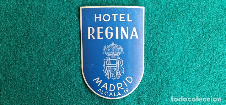 Etiquetas antiguas: ETIQUETA HOTEL REGINA MADRID - ESPA&Ntilde;A
