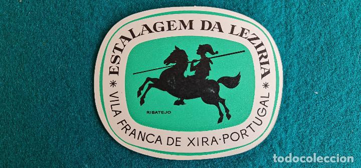 Etiquetas antiguas: ETIQUETA HOTEL ESTALAGEM DE LEZIRIA VILA FRANCA DE XIRA - PORTUGAL