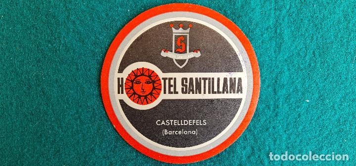 Etiquetas antiguas: ETIQUETA HOTEL SANTILLANA CASTELLDEFELS BARCELONA - ESPA&Ntilde;A
